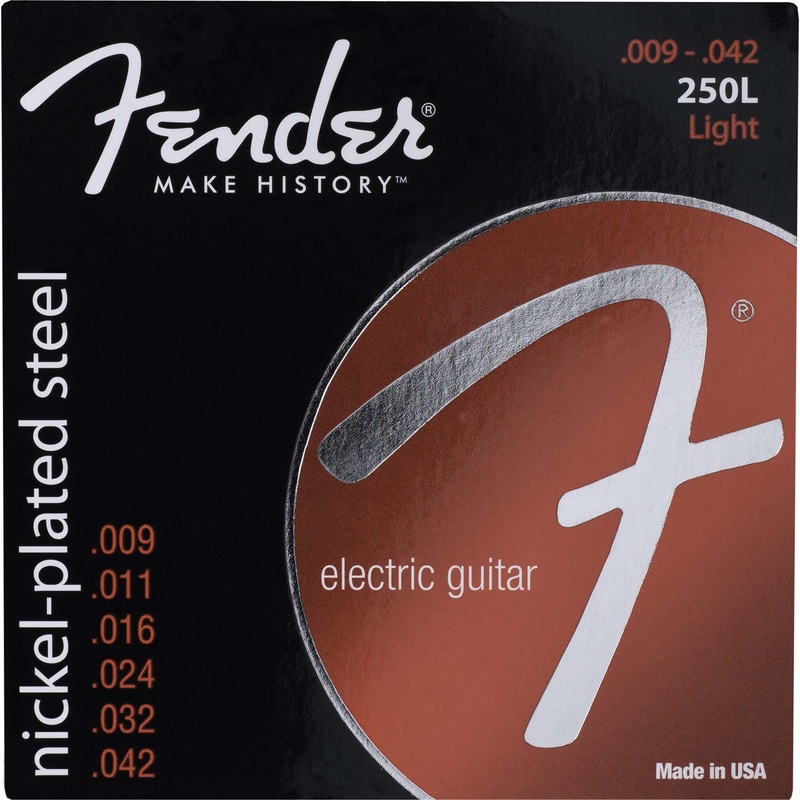 fender-250l-nickel-plated-light-electric-guitar-strings-090-042 FENDER 250L NICKEL-PLATED LIGHT ELECTRIC GUITAR STRINGS .090-.042