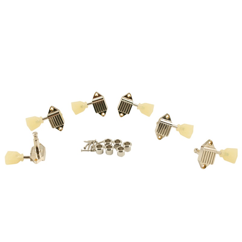 kluson-waffleback-3x3-keystone-pearloid-button-nickel-kvdw-3-n Kluson Waffleback 3x3 - Keystone Pearloid Button - Nickel KVDW-3-N
