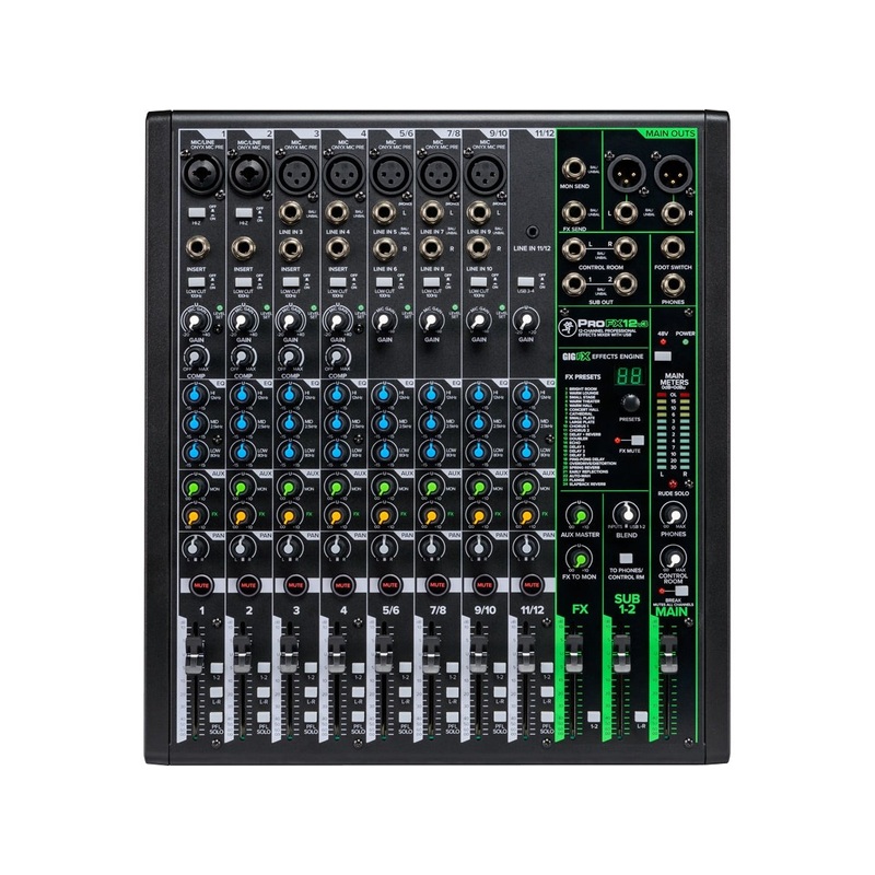 mackie-profx12v3-12-channel-professional-effects-mixer-with-usb Mackie ProFX12v3 12-Channel Professional Effects Mixer with USB