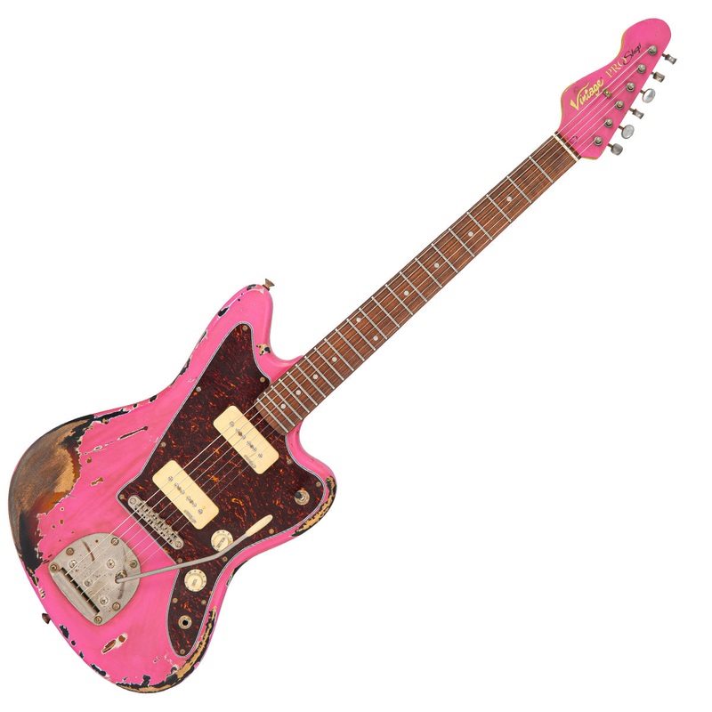 vintage-v65-proshop-custom-build-heavy-distress-bubblegum-pink-over-sunburst Vintage V65 ProShop Custom-Build ~ Heavy Distress ~ Bubblegum Pink Over Sunburst