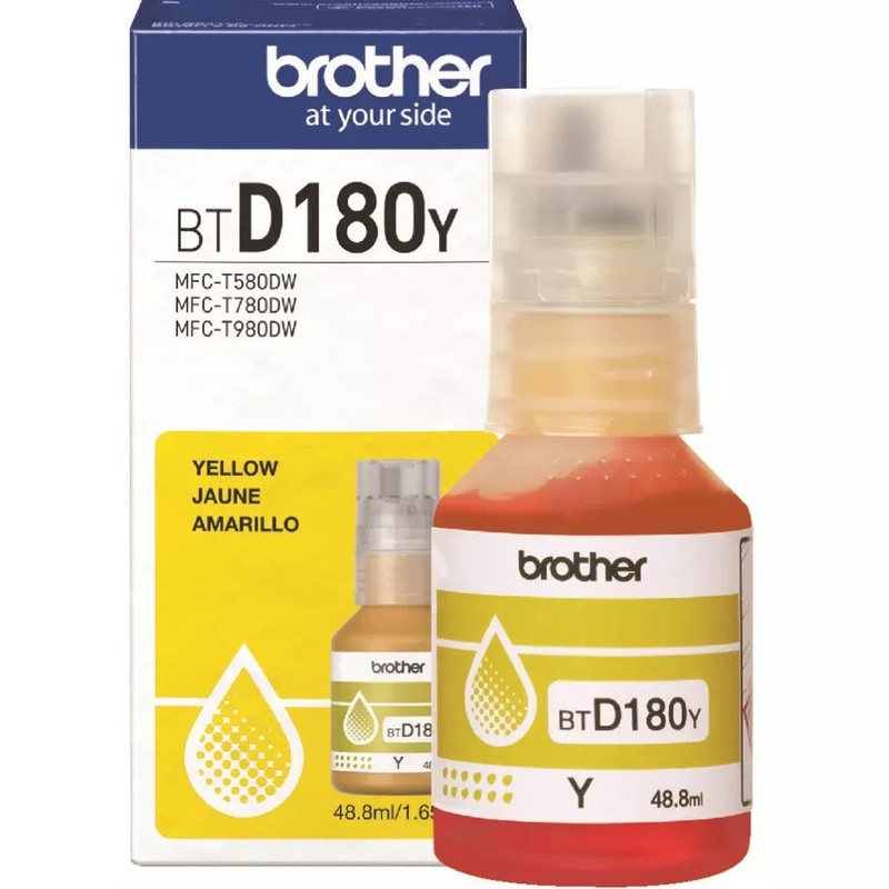 brother-btd180y-ink-bottle-yellow-genuine-dcp-t580dw-dcp-t780dw Brother BTD180Y Ink Bottle Yellow Genuine DCP-T580DW DCP-T780DW