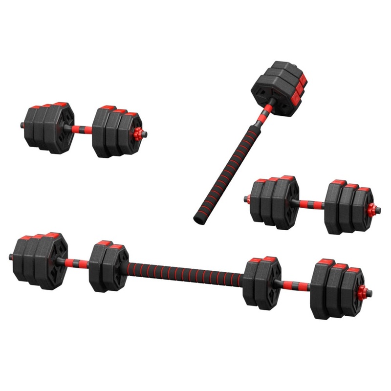everfit-20kg-adjustable-dumbbell-barbell-set-weight-plates-home-workout Everfit 20kg Adjustable Dumbbell Barbell Set Weight Plates Home Workout