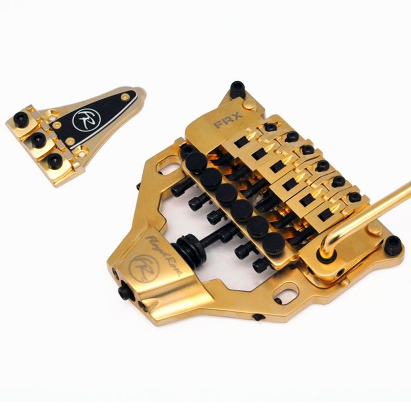 floyd-rose-frx-top-mount-tremolo-kit-satin-gold-with-locking-nut-frtx03000s Floyd Rose FRX Top Mount Tremolo Kit Satin Gold with locking nut FRTX03000S