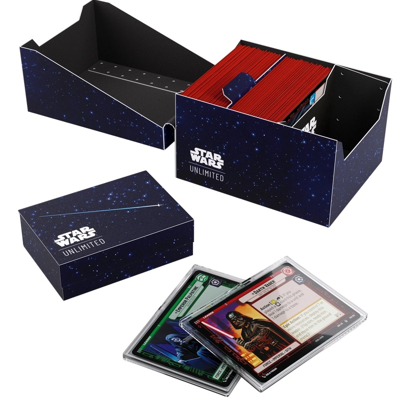 gamegenic-star-wars-unlimited-twin-sun-soft-crate-card-back-blue Gamegenic Star Wars Unlimited Twin Sun Soft Crate - Card Back Blue