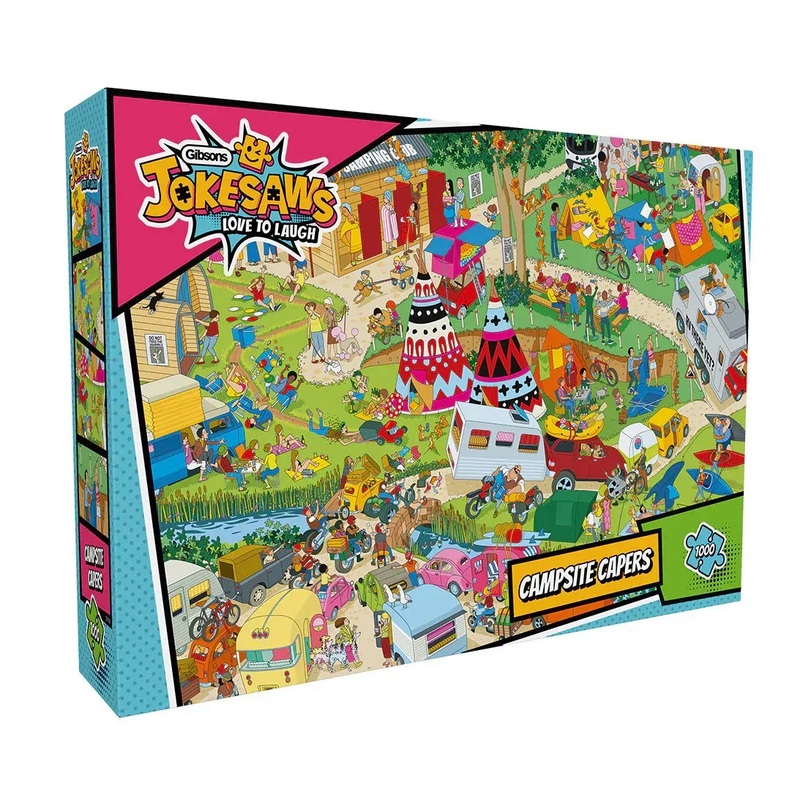 gibsons-1000pc-jokesaws-campsite-capers-puzzle Gibsons 1000pc Jokesaws Campsite Capers Puzzle