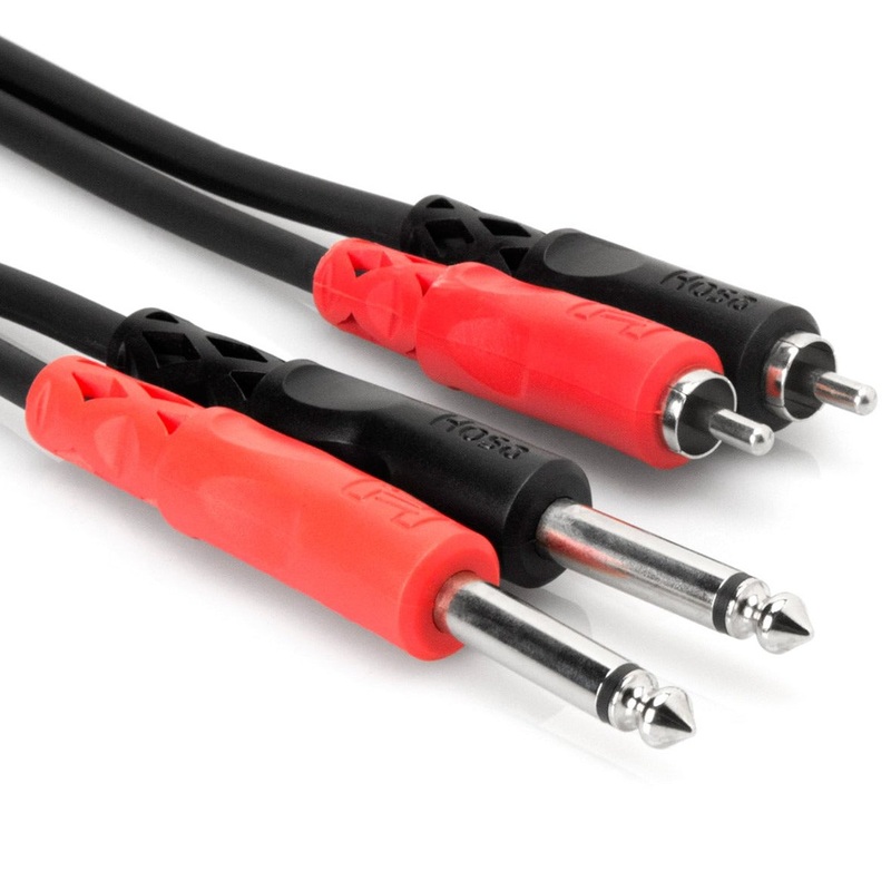hosa-cpr-201-stereo-interconnect-dual-1-4-in-ts-to-dual-rca-1-m-loc-2m Hosa CPR-201 Stereo Interconnect, Dual 1/4 in TS to Dual RCA, 1 m (Loc:2M)