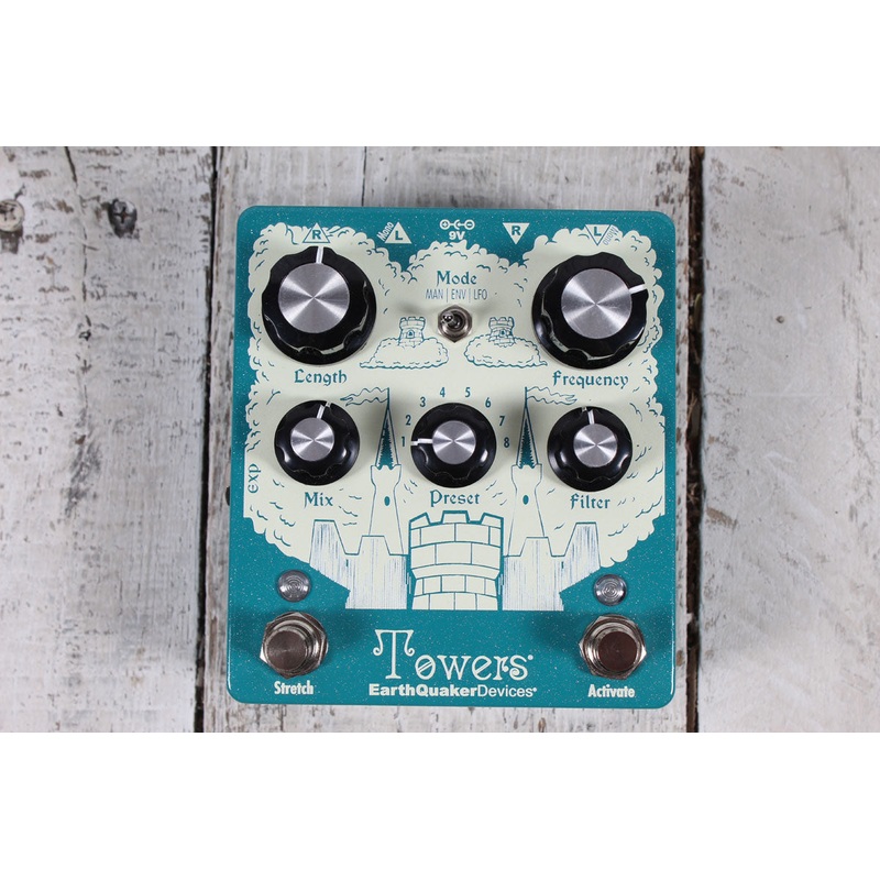 earthquaker-devices-towers-v1-pedal-electric-guitar-reverb-effects-pedal EarthQuaker Devices Towers V1 Pedal Electric Guitar Reverb Effects Pedal