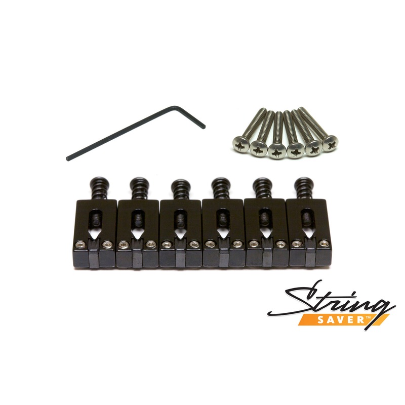 graph-tech-string-saver-classics-prs-style-saddles-black Graph Tech String Saver Classics PRS Style Saddles Black