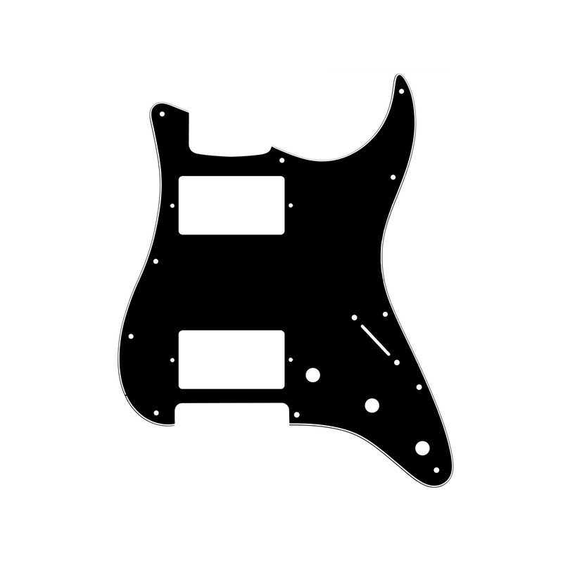 hh-pickguard-for-strat-modern-11-hole HH Pickguard for Strat (Modern 11 Hole)