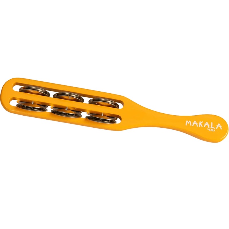 kala-mp-tambo-yl-makala-tambourine-stick-yellow Kala MP-TAMBO-YL Makala Tambourine Stick, Yellow