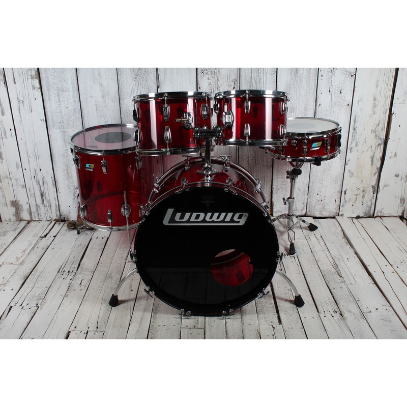 ludwig-vintage-1970s-vistalite-5-piece-drum-kit-red-vistalite-acrylic-drum-set Ludwig Vintage 1970s Vistalite 5 Piece Drum Kit Red Vistalite Acrylic Drum Set