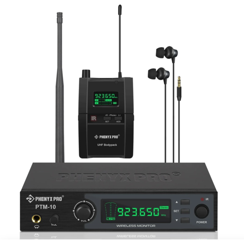 phenyx-pro-ptm-10-1b-uhf-stereo-wireless-in-ear-monitor-system Phenyx Pro PTM-10-1B UHF Stereo Wireless In-Ear Monitor System