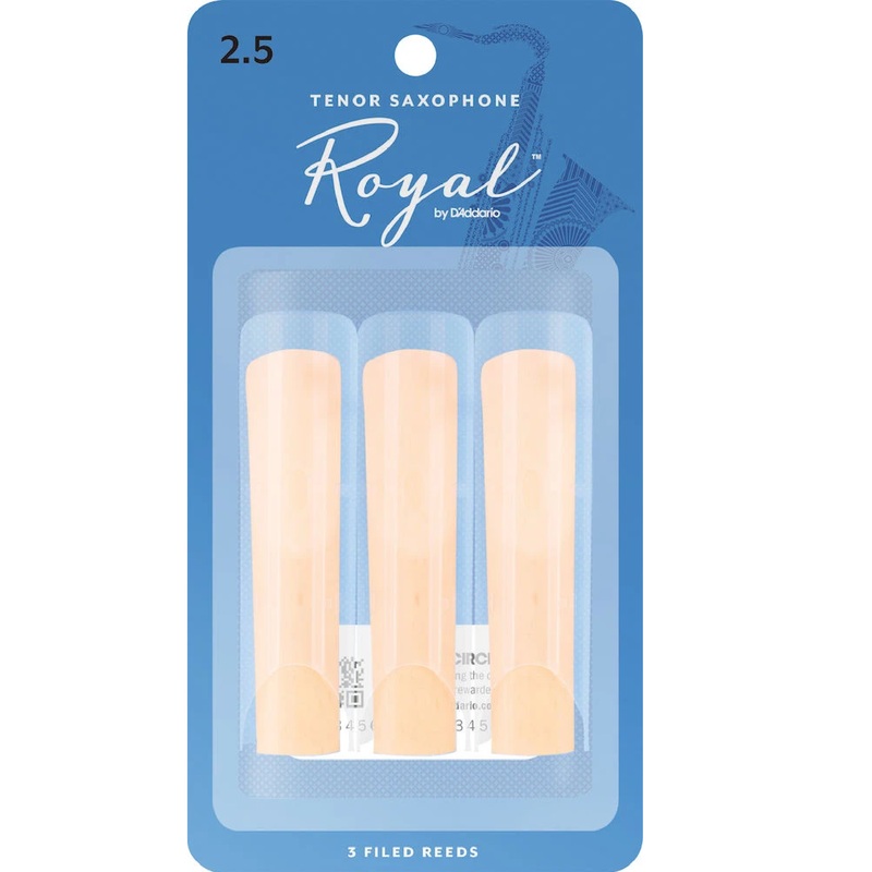 royal-by-d-addario-tenor-sax-reeds-strength-2-5-3-pack Royal by D'Addario Tenor Sax Reeds, Strength 2.5, 3-pack