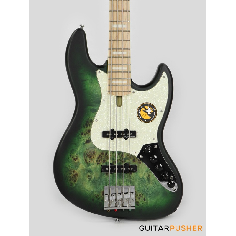sire-v7-swamp-ash-reissue-4-string-bass-transparent-green-satin-2024 Sire V7 Swamp Ash Reissue 4-String Bass - Transparent Green Satin (2024)