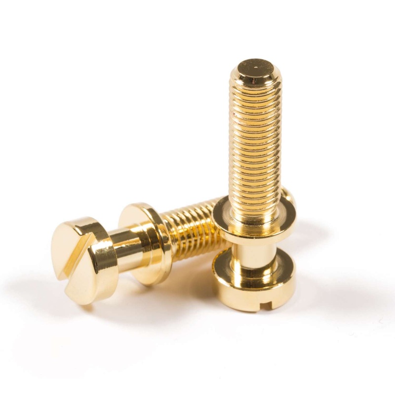 tone-ninja-standard-stop-tailpiece-studs-2-steel-0-938-inch-gold-usa-made Tone Ninja Standard Stop Tailpiece Studs (2) Steel 0.938 Inch Gold (USA Made)