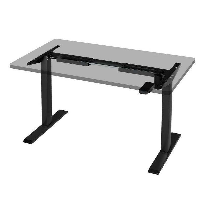 artiss-standing-desk-frame-only-motorised-black Artiss Standing Desk Frame Only Motorised Black