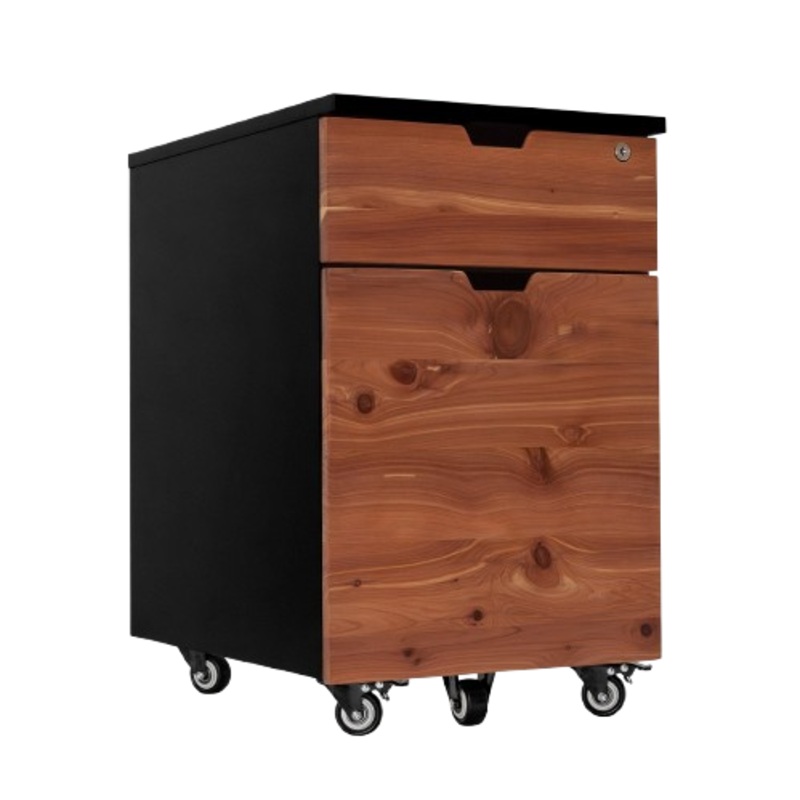 desky-minimal-wooden-filing-cabinet-black-softwood-red-cedar Desky Minimal Wooden Filing Cabinet - Black / Softwood Red Cedar