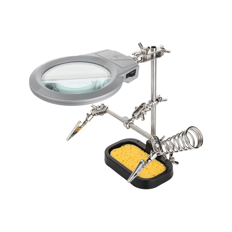 goobay-soldering-aid-with-magnifying-glass-black Goobay Soldering Aid with Magnifying Glass (Black)