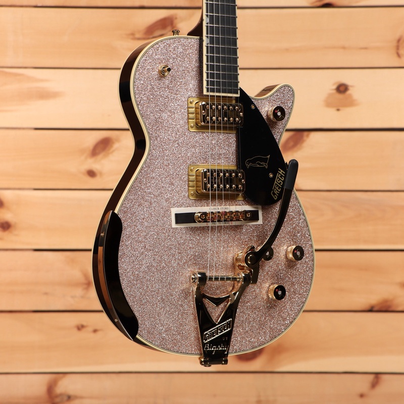 gretsch-limited-edition-champagne-sparkle-penguin-with-string-thru-bigsby-champagne-sparkle Gretsch Limited Edition Champagne Sparkle Penguin with String-Thru Bigsby - Champagne Sparkle