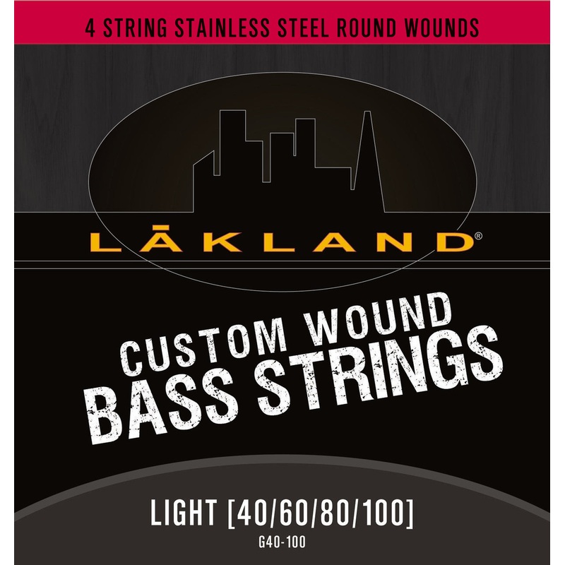lakland-custom-wound-4-string-stainless-steel-bass-strings-light-gauge Lakland Custom Wound 4 String Stainless Steel Bass Strings - Light Gauge