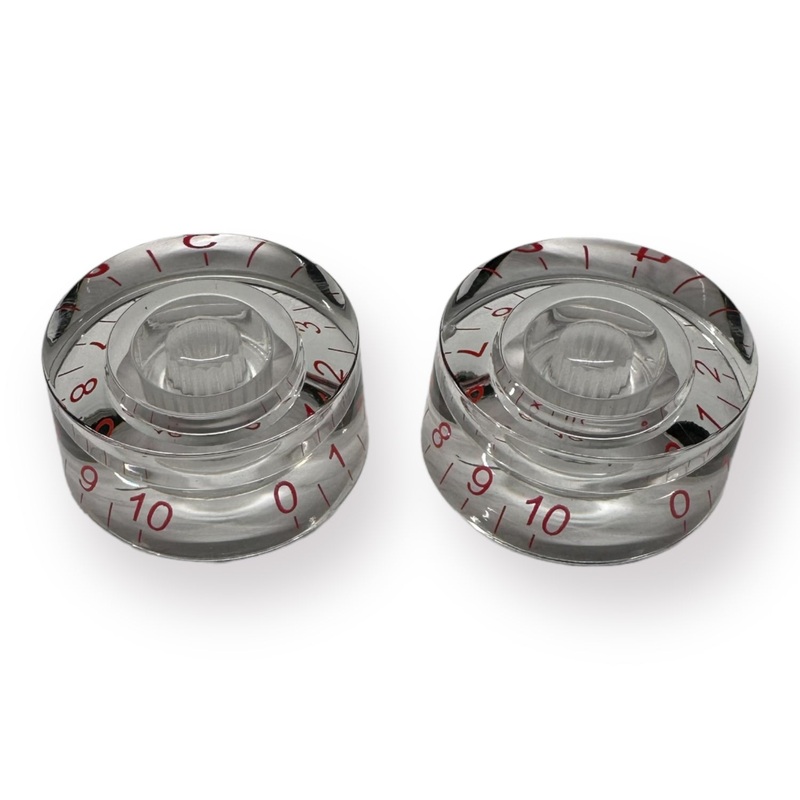 axlabs-clear-speed-knob-with-red-font-2-pack AxLabs Clear Speed Knob With Red Font - 2 Pack
