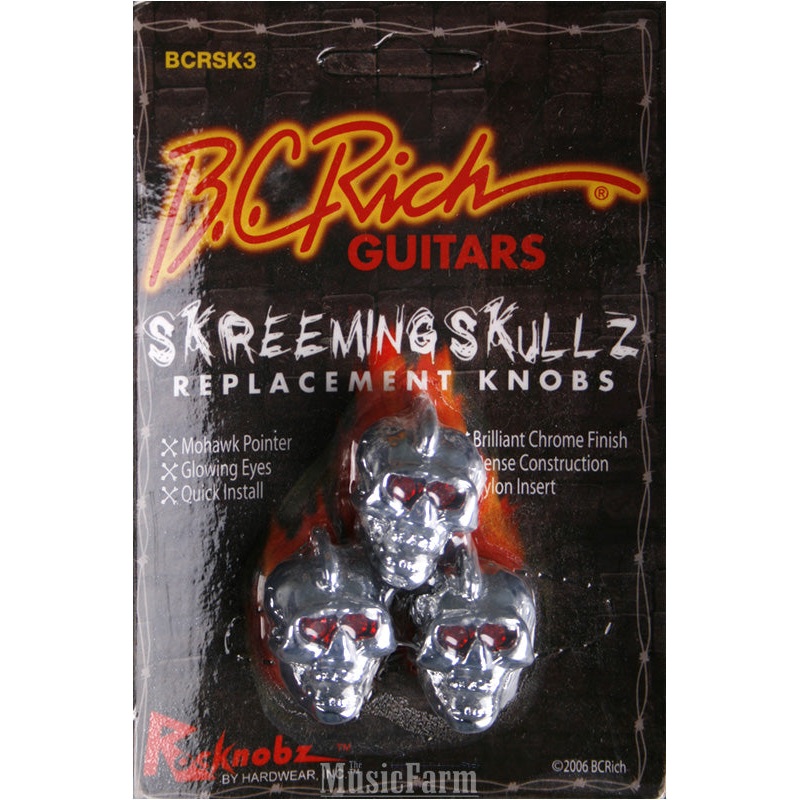 bc-rich-bcrsk3-skull-knob-3-pack-electric-guitar-volume-tone-replacement-knob BC Rich BCRSK3 Skull Knob 3 Pack Electric Guitar Volume Tone Replacement Knob
