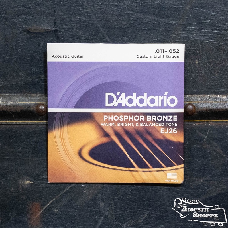 d-addario-ej26-phosphor-bronze-acoustic-guitar-strings-custom-light-11-52 D'Addario EJ26 Phosphor Bronze Acoustic Guitar Strings, Custom Light, 11-52
