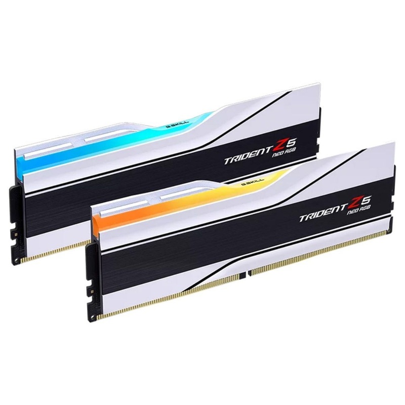 g-skill-trident-z5-neo-rgb-64gb-2-x-32gb-ddr5-6000mhz-cl36-desktop-ram-white G.Skill Trident Z5 Neo RGB 64GB (2 x 32GB) DDR5 6000MHz CL36 Desktop RAM - White