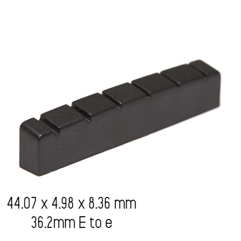 graphtech-black-tusq-xl-slotted-jumbo-lefty-pt-6000-l0-black Graphtech Black TUSQ XL Slotted Jumbo - Lefty PT-6000-L0 Black
