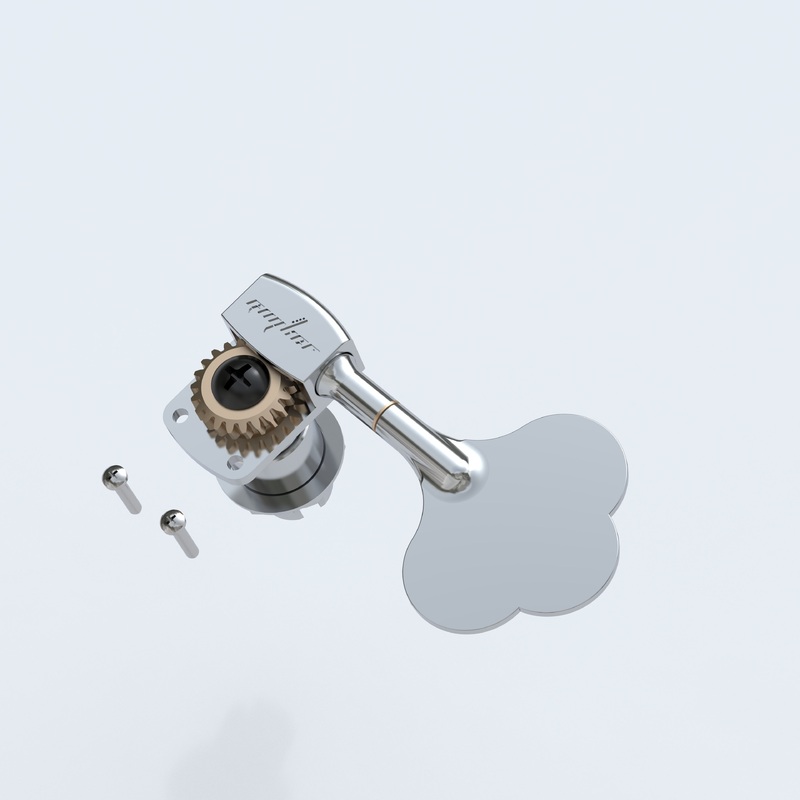 guyker-bb101-locking-bass-tuning-machine-heads-clover-key-tuners-blue-chrome Guyker BB101 Locking Bass Tuning Machine Heads Clover Key Tuners Blue+Chrome