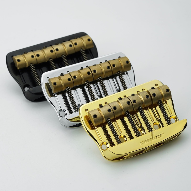 ready-to-ship-us-guyker-gb408-zinc-alloy-fixed-bass-bridge-with-solid-brass-saddles-4-string-vintage-style-chrome Ready to Ship (US) | Guyker GB408 Zinc Alloy Fixed Bass Bridge with Solid Brass Saddles 4-String Vintage Style Chrome