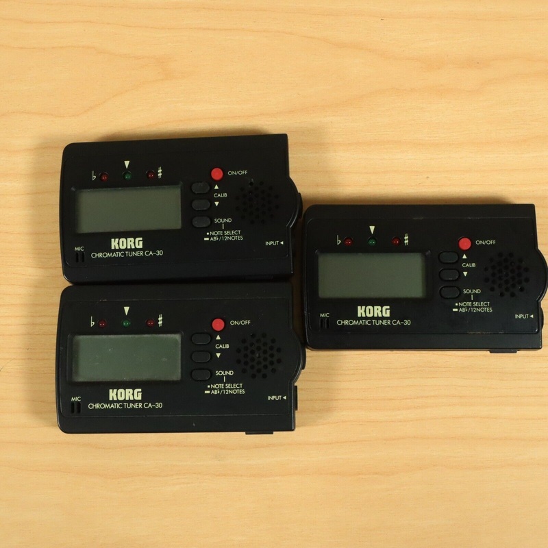 3-korg-chromatic-guitar-bass-tuner-ca-30-black-lot (3) Korg Chromatic Guitar/Bass Tuner CA-30 Black Lot