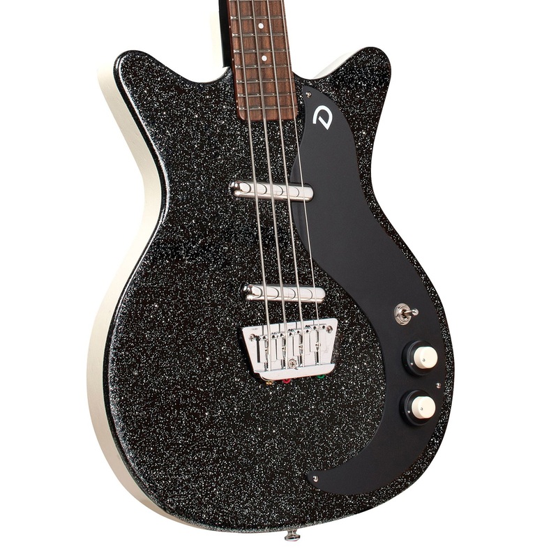 danelectro-59-dc-doublecut-shorthorn-short-scale-bass-black-metalflake Danelectro '59 DC Doublecut Shorthorn Short Scale Bass - Black Metalflake
