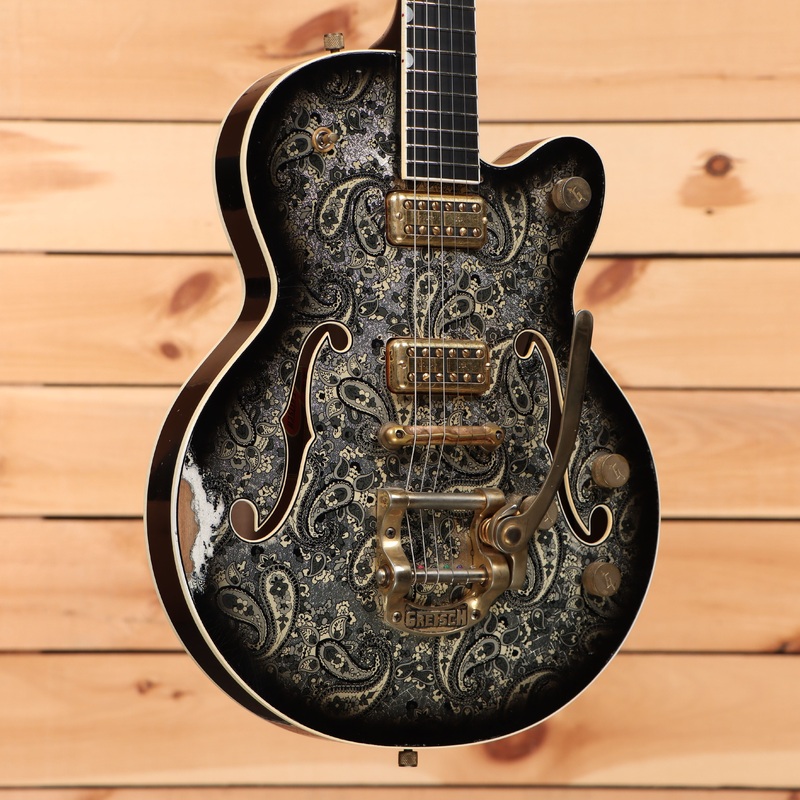 gretsch-limited-stephen-stern-masterbuilt-broadkaster-relic-aged-black-paisley Gretsch Limited Stephen Stern Masterbuilt Broadkaster Relic - Aged Black Paisley