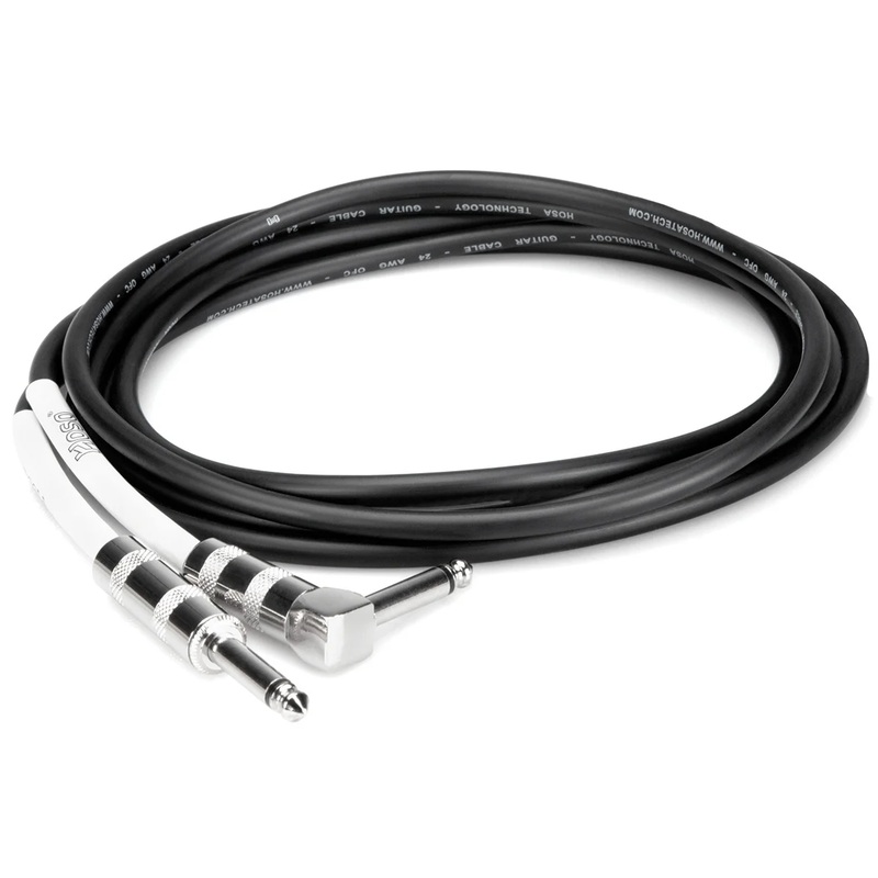 hosa-gtr-220r-guitar-cable-straight-to-right-angle-20-ft Hosa GTR-220R Guitar Cable Straight to Right-angle 20 ft