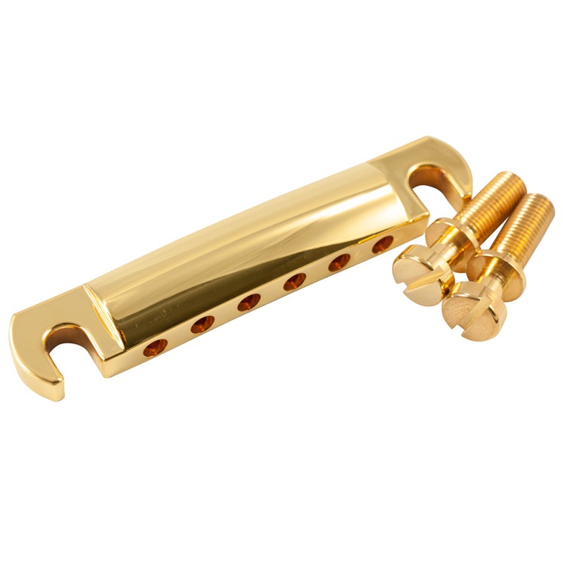 kluson-usa-made-standard-stop-tailpiece-zinc-gold-kstop-g Kluson USA Made Standard Stop Tailpiece Zinc, Gold KSTOP-G