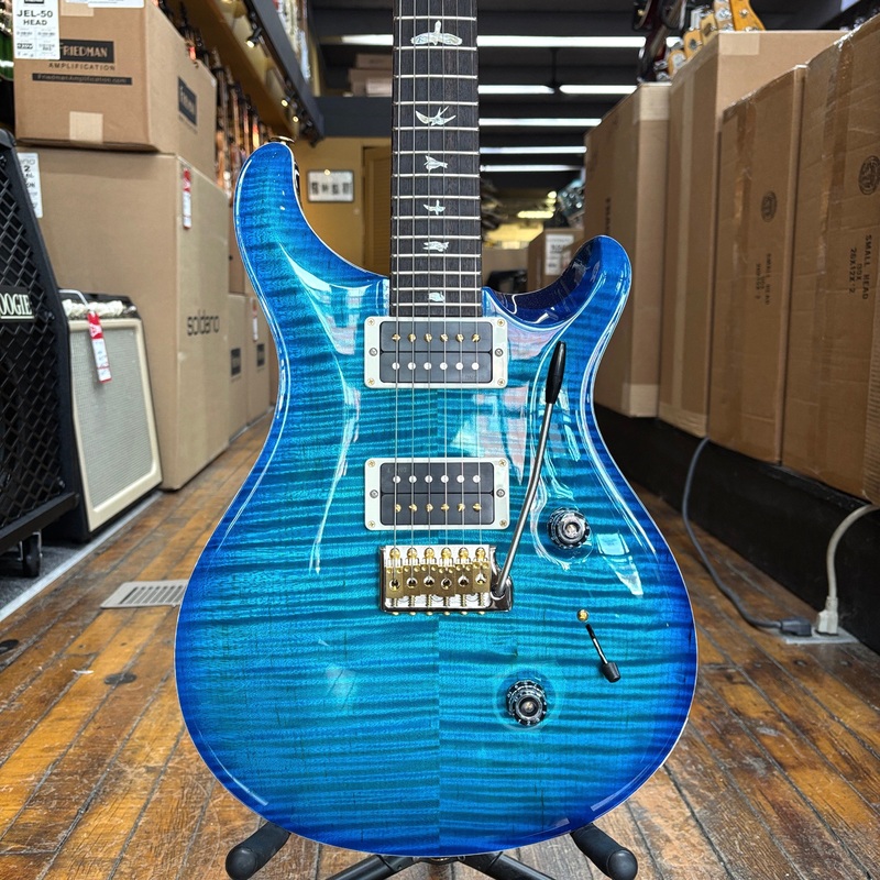 prs-custom-24-10-top-electric-guitar-carroll-blue-burst-w-hard-case PRS Custom 24 10-Top Electric Guitar Carroll Blue Burst w/Hard Case