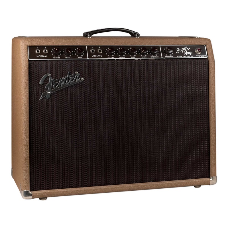 vintage-fender-1961-super-amp-brown-panel VINTAGE FENDER 1961 SUPER AMP - BROWN PANEL