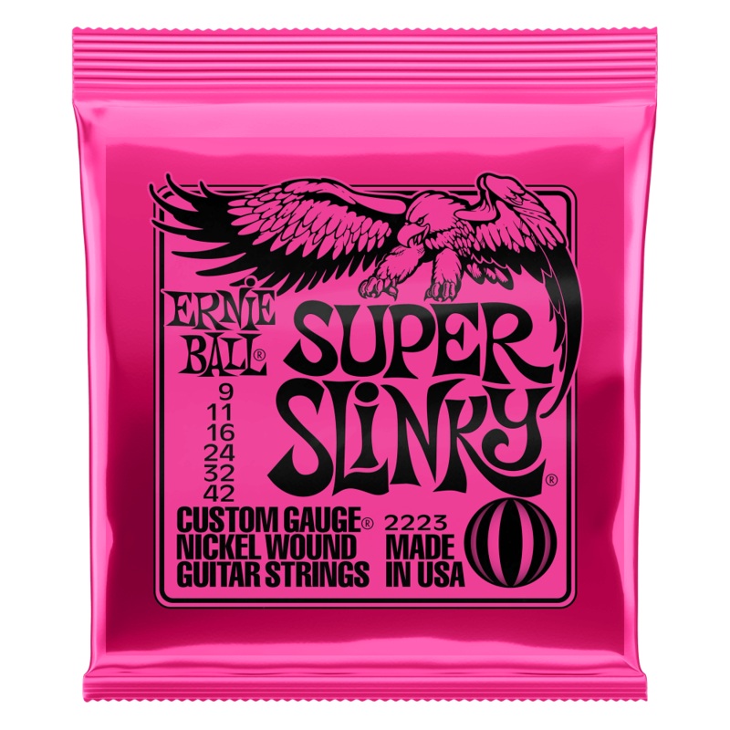 ernie-ball-super-slinky-nickel-wound-electric-guitar-strings-9-42 Ernie Ball Super Slinky Nickel Wound Electric Guitar Strings 9-42