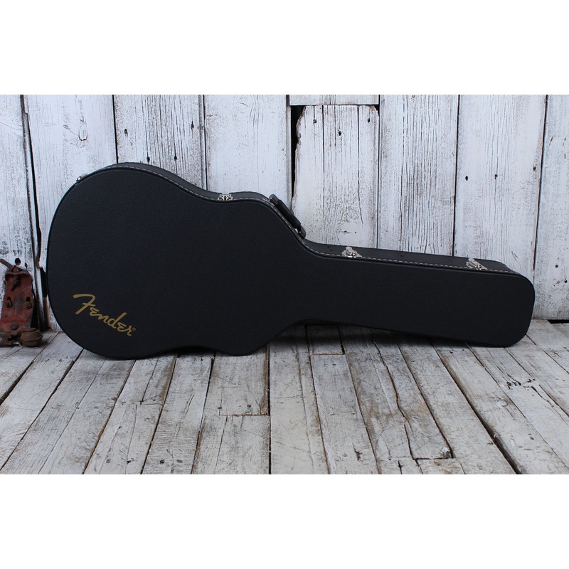 fender-flat-top-dreadnought-acoustic-guitar-hardshell-case-black Fender Flat-Top Dreadnought Acoustic Guitar Hardshell Case Black