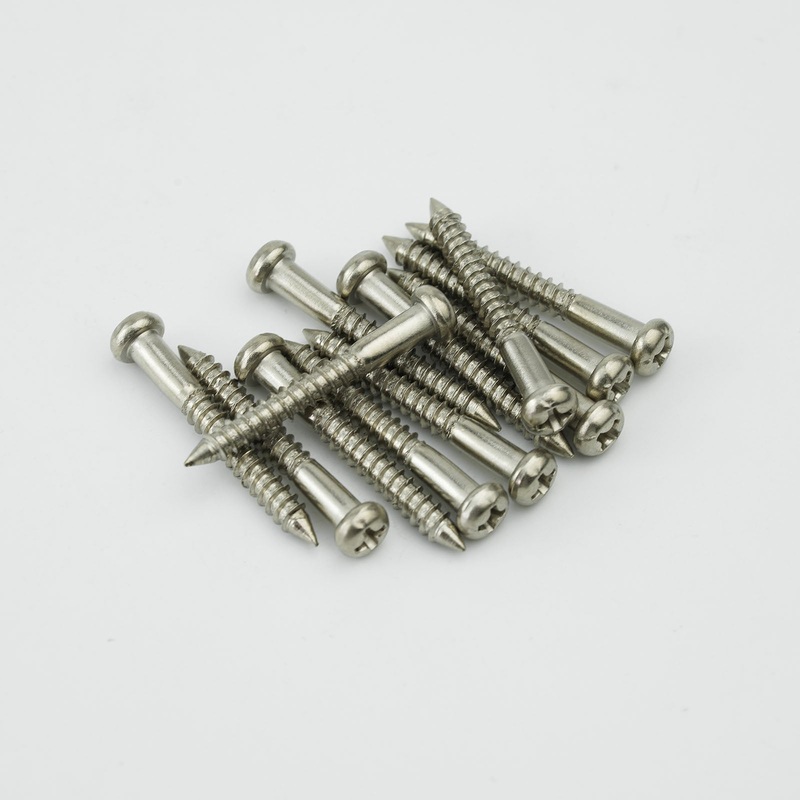 guyker-bridge-mounting-screws-m3-5-x-28mm-stainless-steel-set-of-12-for-guitar-bass-chrome Guyker Bridge Mounting Screws M3.5 x 28mm Stainless Steel Set of 12 for Guitar & Bass Chrome