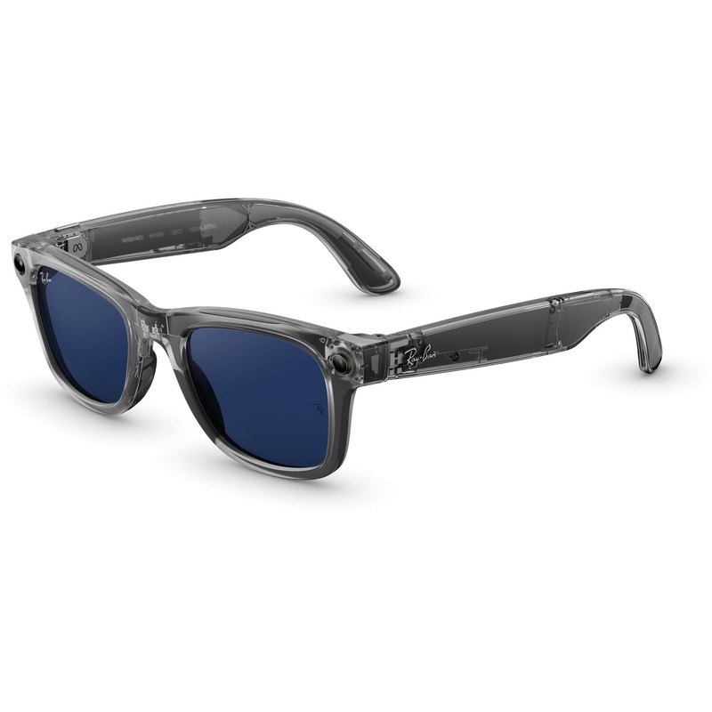 ray-ban-meta-wayfarer-gen-2-ai-glasses-shiny-transparent-grey-transitionssapphire Ray-Ban | Meta Wayfarer Gen 2 AI Glasses (Shiny Transparent Grey/TransitionsSapphire)