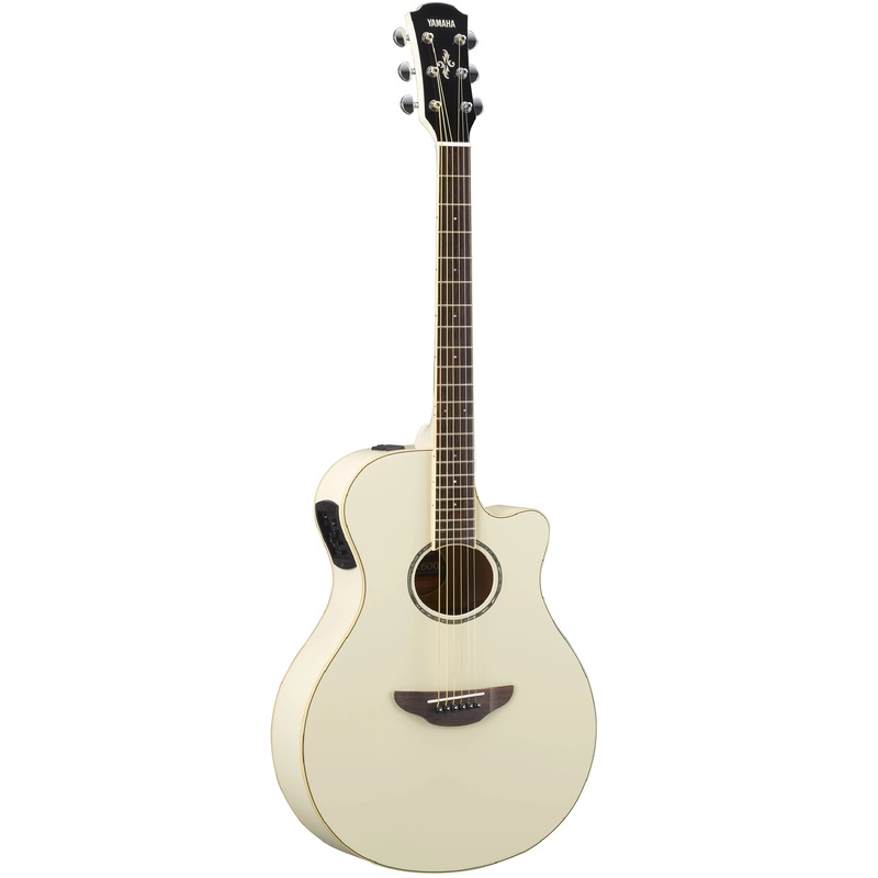 yamaha-apx600-vw-thinline-acoustic-electric-guitar-vintage-white Yamaha APX600-VW Thinline Acoustic Electric Guitar, Vintage White