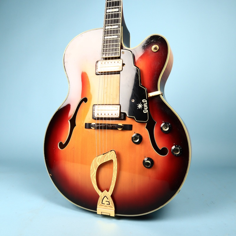 1969-guild-x-175-manhattan-sunburst-vintage-electric-guitar 1969 Guild X-175 Manhattan Sunburst Vintage Electric Guitar