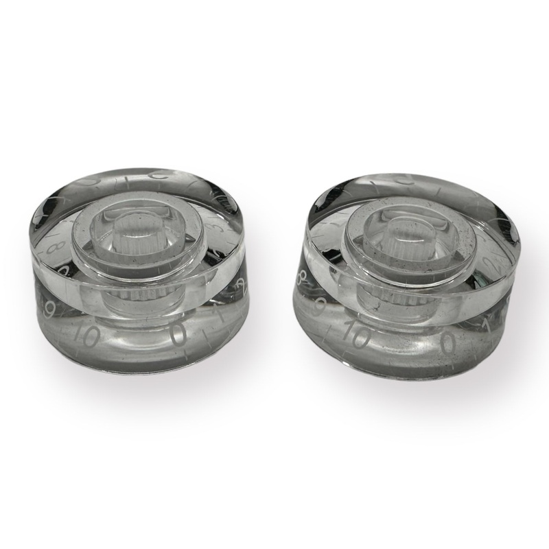 axlabs-clear-speed-knob-white-font-2-pack AxLabs Clear Speed Knob White Font - 2 Pack