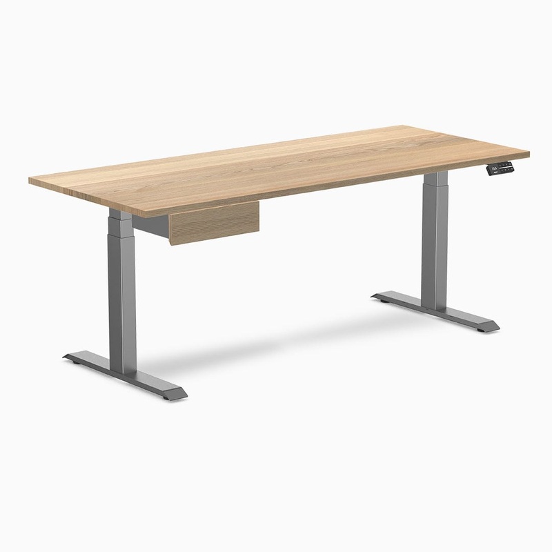 desky-dual-hardwood-standing-desk-with-drawer-180cm-white-ash-desktop-and-space-grey-frame Desky Dual Hardwood Standing Desk With Drawer 180cm White Ash Desktop and Space Grey Frame