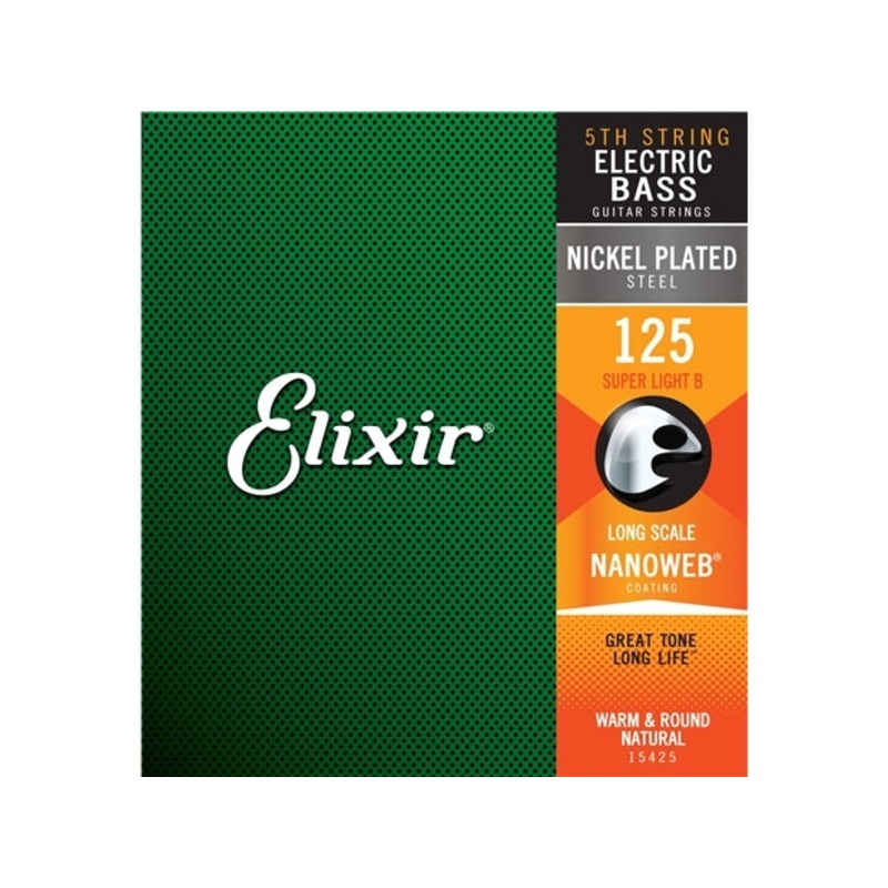 elixir-15425-bass-guitar-nanoweb-coating-0-125-single-string Elixir #15425 Bass Guitar Nanoweb Coating 0.125 Single String