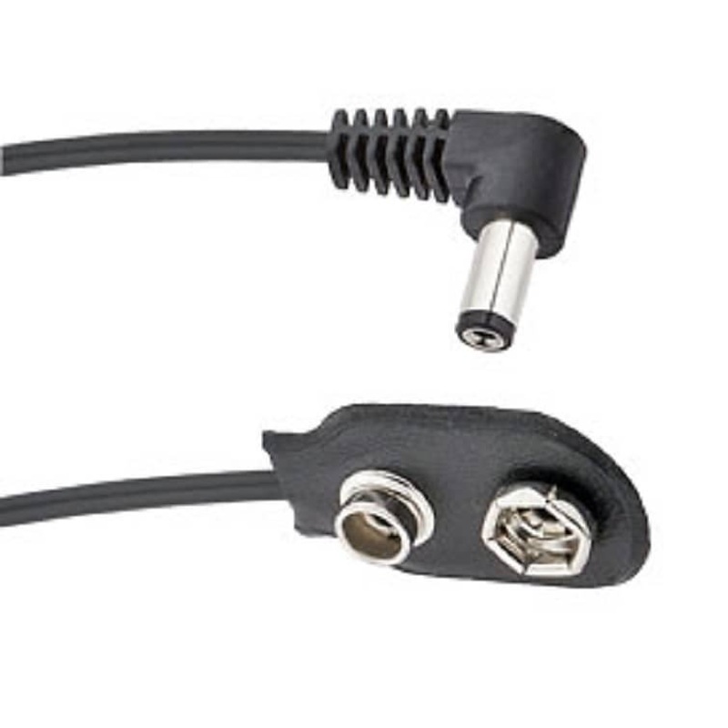 voodoo-lab-ppbatr-battery-snap-to-right-angle-2-1mm-cable-18 Voodoo Lab PPBATR Battery Snap to Right Angle 2.1mm Cable - 18"