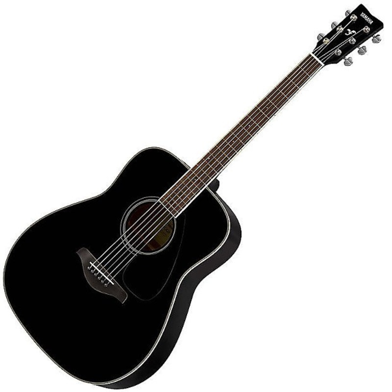 yamaha-folk-guitar-fg820-solid-sitka-spruce-top-black Yamaha Folk Guitar FG820 - Solid Sitka Spruce Top - Black