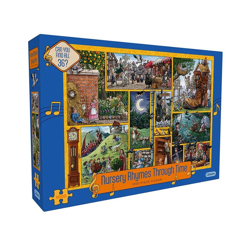 gibsons-1000pc-nursery-rhymes-thru-time-puzzle Gibsons 1000pc Nursery Rhymes Thru Time Puzzle